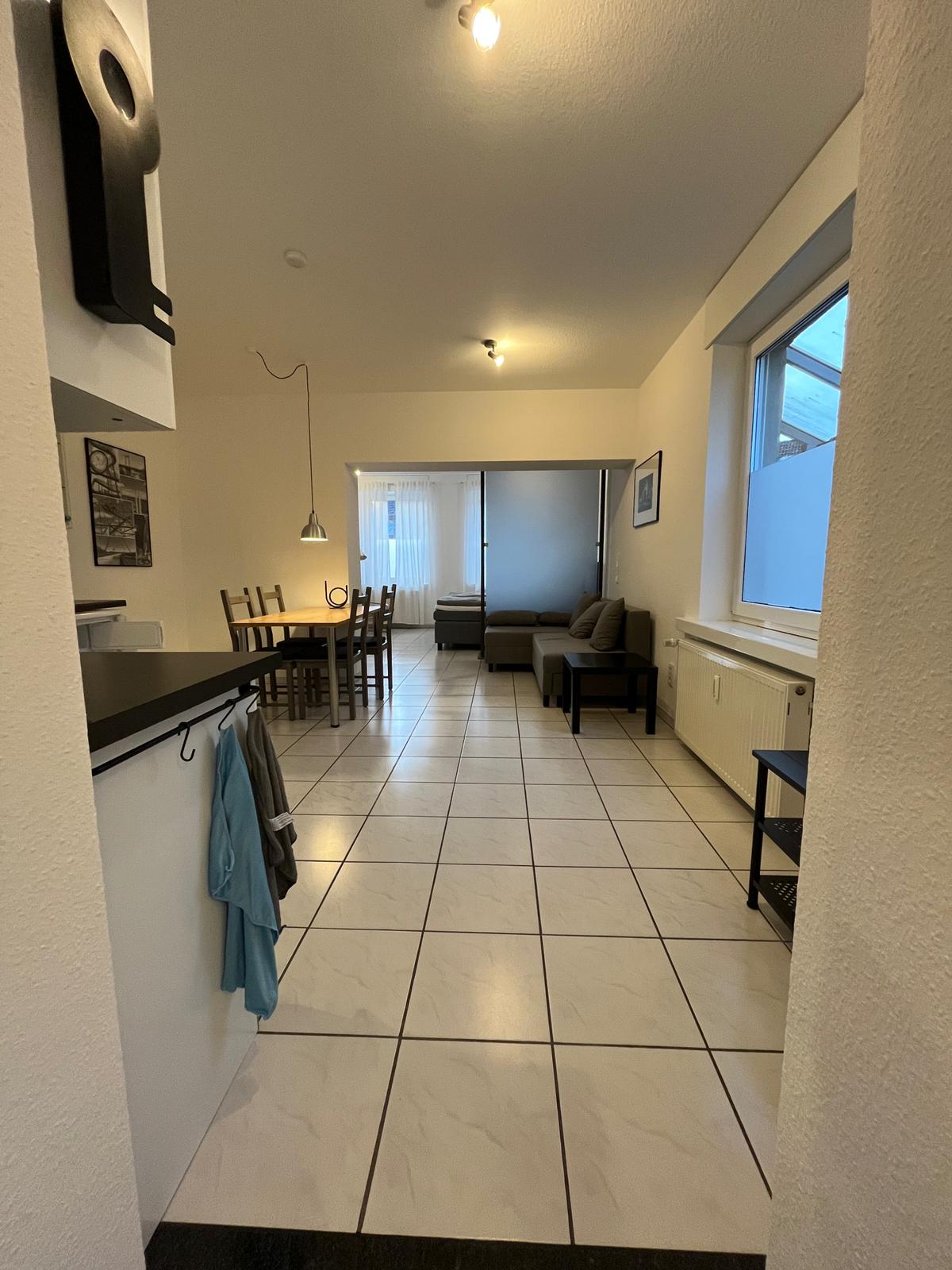 Gemütlicher Wohnbereich der Ferienwohnung Baerl